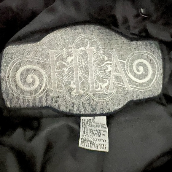 Women’s “Rare” Black Fila Ski Suit – Hooded with Faux Fur Collar, Size 8 - Picture 2 of 16